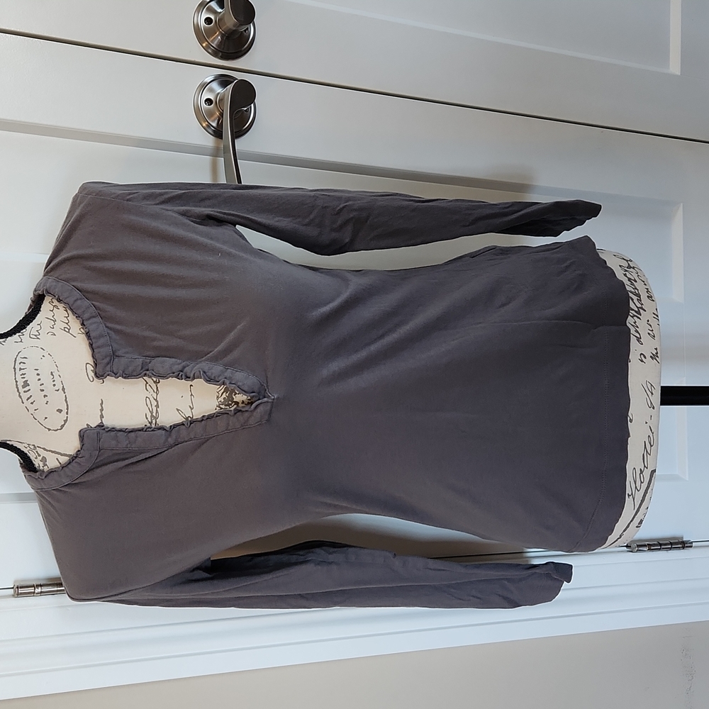 Lands End grey long sleeve tee